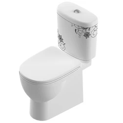 Унитаз напольный Sanita Luxe Art Flora - изображение 1