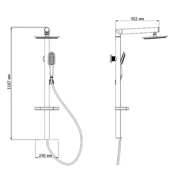 Душевая стойка Gllon SL061-2B - изображение 2