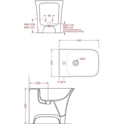 Биде напольное приставное ArtCeram Cow L6801 на 1 отверстие - изображение 6
