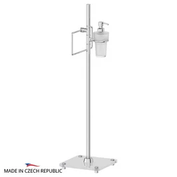 Стойка с 2-мя аксессуарами для туалета с биде 80 cm (матовое стекло; хром) (FBS) - изображение 1