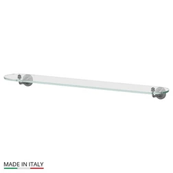 Полка с держателями 80 cm (стекло; античное серебро) (3SC) - изображение 1