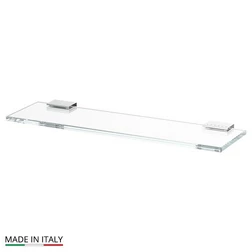 Полка с держателями 40 cm (стекло; хром - стразы) (LINEAG) - изображение 1