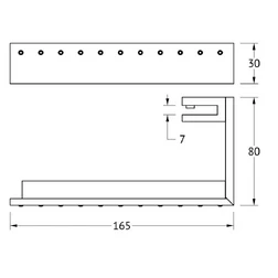Светильник для зеркала LED (стекло; хром - стразы) (LINEAG) - изображение 2
