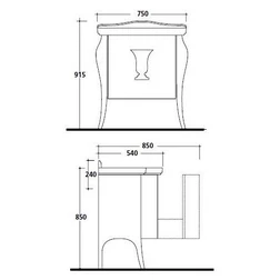 Подстолье с раковиной 75 см Galassia Ethos 8479 - изображение 8
