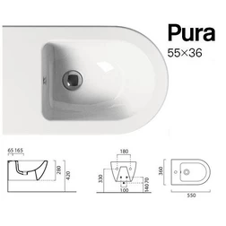 Подвесное биде GSI Pura 55 886511 - изображение 2