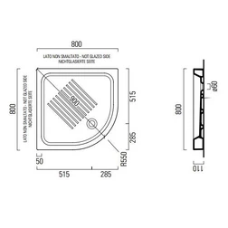 Душевой поддон GSI H11 80х80 448011 - изображение 2