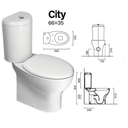 Напольный унитаз с бачком GSI City MCITY1711 - изображение 4