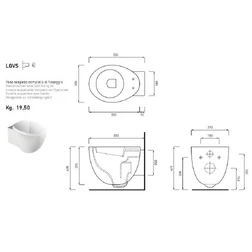 Подвесной унитаз Cielo Le Giare LGVS - изображение 2