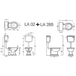 Напольный унитаз со средним бачком Simas Lante LA02+LA28B - изображение 2