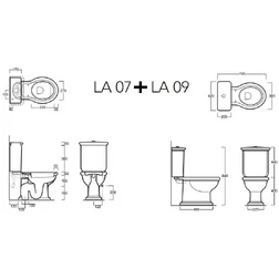 Напольный унитаз с бачком Simas Lante LA07+LA09 - изображение 2