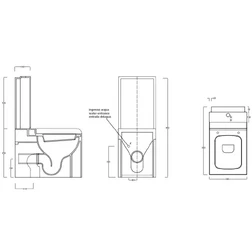 Унитаз с бачком ArtCeram La Fontana LFV003 Black - изображение 2