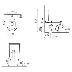 Унитаз VitrA Zentrum 9012B003-7202 - изображение 5