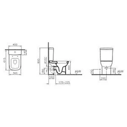 Унитаз-компакт VitrA S20 9819B003-7202 с микролифтом - изображение 3