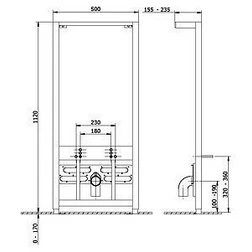 Комплект  Биде подвесное Vitra S50 5324B003 + Система инсталляции для биде Cersanit Link P-IN-BI-LINK + Смеситель Hansgrohe Focus E2 31920000 для биде - изображение 5