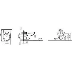 Унитаз подвесной VitrA Normus 6855B003-0353 - изображение 2