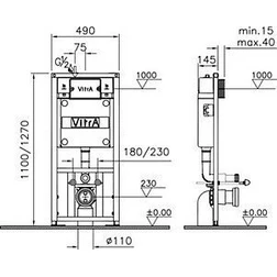 Комплект VitrA S20 9004В003-7202 кнопка хром - изображение 8