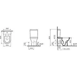 Унитаз-компакт VitrA S50 9798B003 - изображение 7