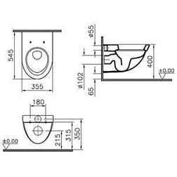 Унитаз подвесной VitrA Form 500 4305B003-0075 - изображение 3