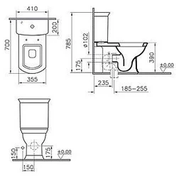 Унитаз-компакт VitrA Serenada 9722B003-7203 - изображение 2