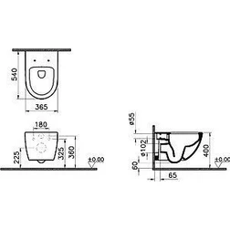 Унитаз подвесной VitrA Sento 7748В003-0075 - изображение 7