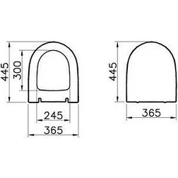 Унитаз подвесной VitrA Sento 7748В003-0075 - изображение 8