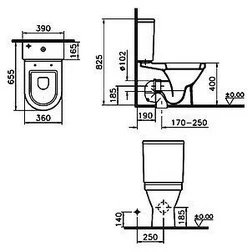 Унитаз-компакт VitrA S50 9739B003-1165 - изображение 8