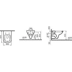 Унитаз подвесной VitrA S20 5507B003-0101 - изображение 6