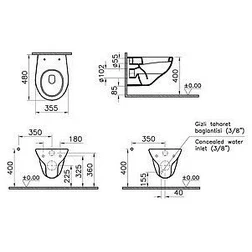 Комплект VitrA Arkitekt 9005B003-7211 кнопка хром - изображение 6