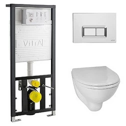 Комплект VitrA Arkitekt 9005B003-7211 кнопка хром - изображение 9