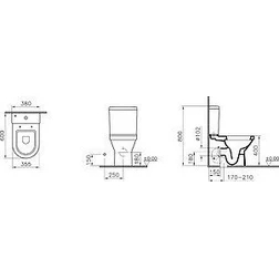 Унитаз-компакт VitrA S50 9798B003-1165 - изображение 3