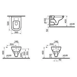 Комплект VitrA S20 9004B003-7204 кнопка хром - изображение 6