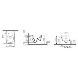 Унитаз подвесной VitrA Metropole 7672B003-1087 с бидеткой и встроенным смесителем - изображение 8