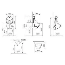 Писсуар VitrA Arkitekt 4106B003-5291 электронный датчик смыва - изображение 2