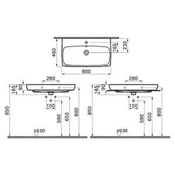 Раковина VitrA Metropole 5663B003-0001 - изображение 5