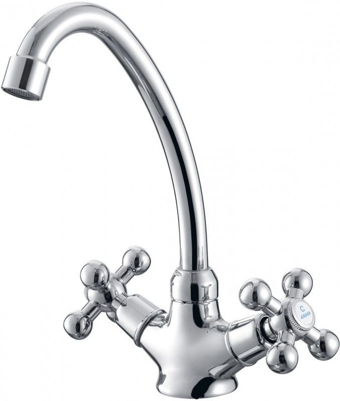 Смеситель для кухни KAISER Atrio 60044 цвета белый хром