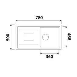 Мойка гранитная KAISER KGM-7850-J кухонная - изображение 3