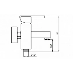 Смеситель для ванны KAISER Quadris 25022 - изображение 6