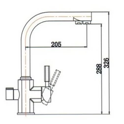 Смеситель для кухни KAISER Decor 40144-5 серебряный - изображение 3