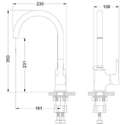 Смеситель Lemark Aura LM0605C для кухонной мойки - изображение 3