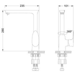 Смеситель Lemark Nero LM0205C для кухонной мойки - изображение 3