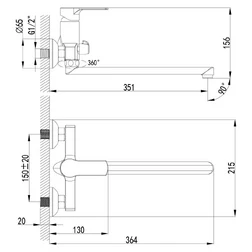 Смеситель Lemark plus Shape LM1751C универсальный - изображение 2