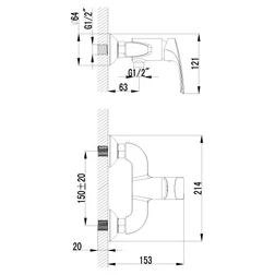 Смеситель Lemark plus Shape LM1703C для душа - изображение 2