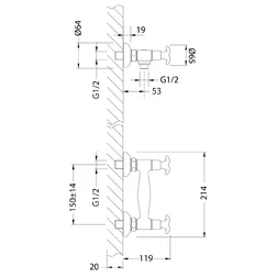 Смеситель Lemark Flora LM0103C для душа - изображение 2