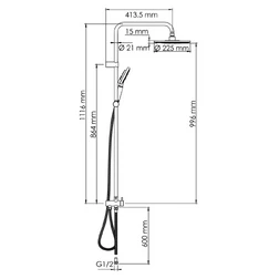 Душевая стойка Wasserkraft A039 - изображение 9