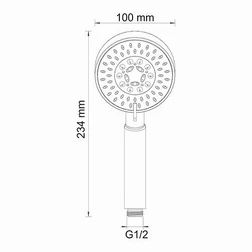 Душевая лейка Wasserkraft A036 - изображение 7