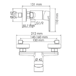 Смеситель Wasserkraft Dill 6102 для душа - изображение 6