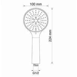 Душевая лейка Wasserkraft A002 - изображение 3