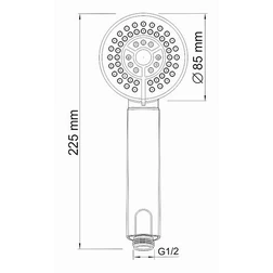 Душевая лейка Wasserkraft A035 - изображение 2