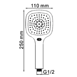 Душевая лейка Wasserkraft A065 - изображение 4