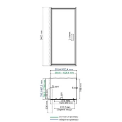 Душевой уголок Wasserkraft Salm 27I17 100x80 см - изображение 5